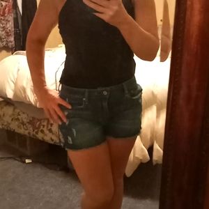 Denim shorts